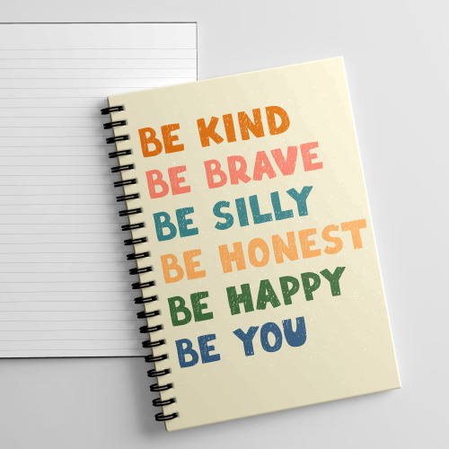 A5 Be Kind Afirmation Notebook, Positivity Notebook