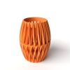 The Reni Vase, Modern and Unique Home Decor for Dried and Preserved Flower Arrangement - Matte Dark Green