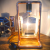 Gentleman Jack  - Copper frame Bottle table lamp - Original - Upcycled - Man/She Cave - Fathers/Mother Day - Gifts For Him/Her