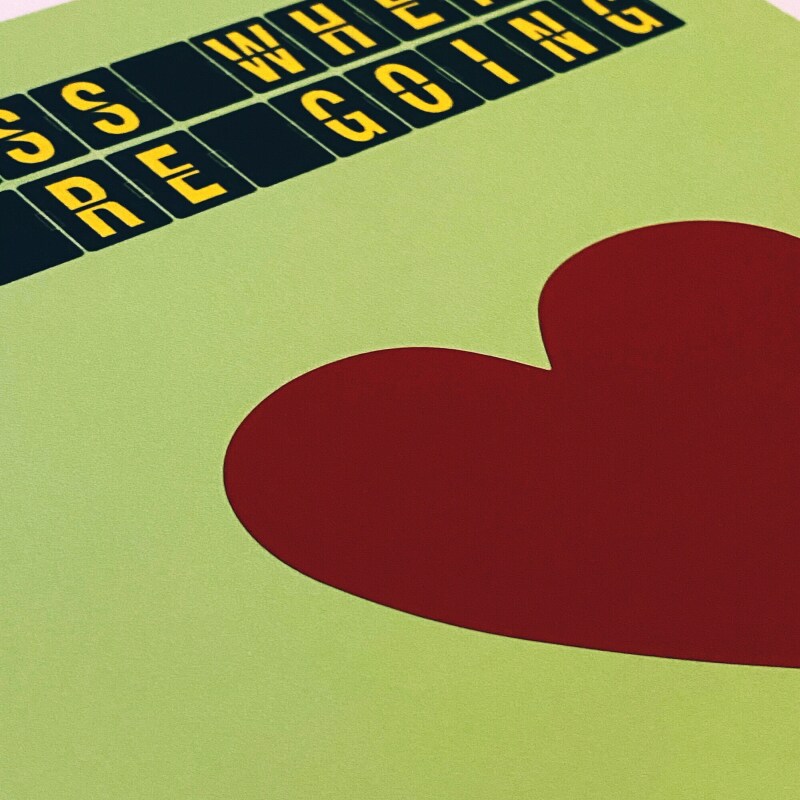 Scratch off and reveal card: Holiday, vacation, surprise destination in a choice of colours, any destination, airport departure board design - Blue - Gold