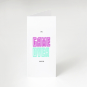 Game Over 30th Birthday Card