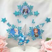 Handmade Personalised Frozen Inspired Cake Topper,Frozen Inspired Birthday Decor