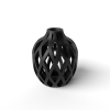 The Adani Vase, Modern and Unique Home Decor for Dried and Preserved Flower Arrangement - Black