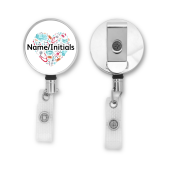 Personalised Metal ID Reel - Watercolour Medical Heart