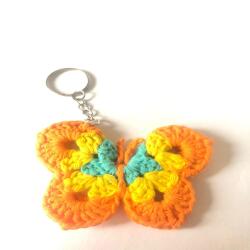 Butterfly Keyring - Orange