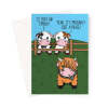 Birthday Card For An Emo - Funny Cow Joke - A5 Portrait - 1 Card