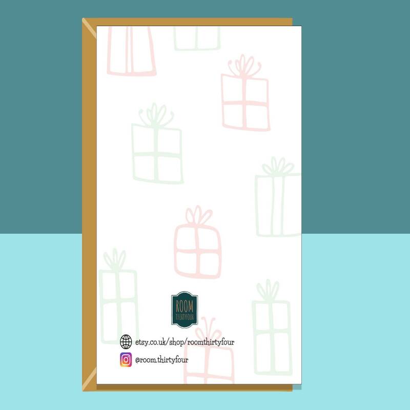 Funny Colleague Christmas Card - For Him or For Her - For your Work Mates this Xmas - Can be personalised inside - Packs of 1, 3 and 5. - Blank inside - Single Card