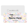 #hello my name is... Name Badge - Overlapping Hearts