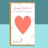 Valentine's Surprise Scratch and Reveal Card - For Him or For Her - Personalised - Custom Valentine's Card - Blank inside - Large