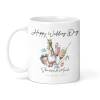 Happy Wedding Day Keep Sake Personalised Mug - Gift for the Happy Couple, Wedding gift, Personalised Mug for Wedding Day. - Single Mug