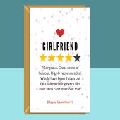 Funny Valentine's Card for Girlfriend - Ideal for any Girlfriend who falls asleep during films! - Cheeky Card for Valentines