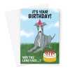 Happy Birthday Card - Funny Greyhound Dog - A5 Greeting Card - A5 Portrait - 1 Card