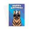 German Shepherd Dog Birthday Card - A5 Portrait - 1 Card