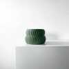 The Quarn Planter Pot with Drainage Tray & Stand Included - Matte Dark Green - 3"