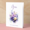 Birthday Card For Gran Card For Her Birthday Card for Gran Luxury Card For Gran Birthday Card for Loved One Gran Card Birthday Flower Card - Small (4x6) / Blank Message