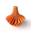 The Kario Short Vase, Modern and Unique Home Decor for Dried and Preserved Flower Arrangement - Black