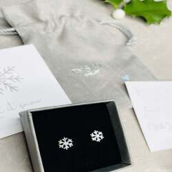 Christmas earrings gift - snowflake earrings - Default Title