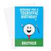 Happy Birthday Card For Brother -  Teeriffic Golf Joke - A5 Greeting Card - A5 Portrait - 1 Card