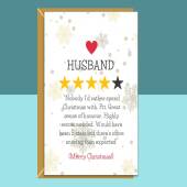 Funny Husband Christmas Card - For Him - Personalised if required - For your husband this Xmas