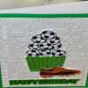 Handmade Football Cupcake Birthday Card