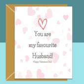 Funny Husband Valentine's Card - Can be personalised - Ideal for Husband - Custom Card for Valentines Day