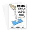 Happy Father's Day Card - Funny Wet Wipe Joke  - A5 Greetings Card - A5 Portrait - 1 Card