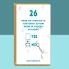 Funny 26th Birthday Card Personalised - For Him or For Her - Ideal for friend, brother, sister, colleague, anyone else turning 26 years old - Blank inside - Large