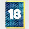 Any age, 16th, 18th, 21st, 30th, 40th, 50th, 60th, 70th happy birthday card in blue or pink (Size A6/A5/A4/Square 6x6") - A6: Single card - Blue