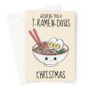 Cute Ramen Christmas Card - A5 Portrait - 1 Card