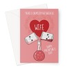 Wife Valentine's Day Card - Science Chemistry - A5 Portrait - 1 Card