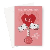 Wife Valentine's Day Card - Science Chemistry