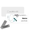 Hello My Name is Badge Butterfly Needle & ID Badge Reel Personalised Premium Durable Name Badge #hello mynameis Name Badge Nurse Badges. - Standard Name Badge - Safety Pin Standard