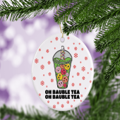 Boba Milk Tea Christmas Tree Decoration