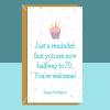 Funny 35th Birthday Card - For him or for her | Brother | Sister | Son | Daughter | Friend | Colleague | Cousin... turning 35 years old - Blank inside