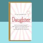 Funny Daughter Birthday Card - Personalised For Daughter - From Parents - 17th, 18th, 19th, 20th, 21st, 25th, 30th, 35th, or any other age