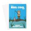 Fishing Father's Day Card - Cute Fisherman - A5 Portrait - 1 Card