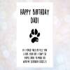 personalised birthday card from the dog, card from the 2 dogs, funny dog card, dad, mum, dad, brother, sister, any name, dog sitter, cute