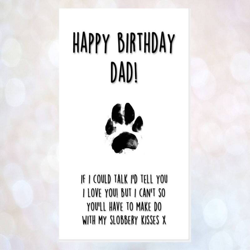 personalised birthday card from the dog, card from the 2 dogs, funny dog card, dad, mum, dad, brother, sister, any name, dog sitter, cute