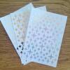 4 Point Star Stickers, Holographic, Silver or Gold - Gold