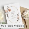 Thank You Cards, Wedding Thank You Cards, Floral Thank You Card - Personalised, Thank you wedding guest cards, Floral wedding cards - A6 - 4.1" x 5.8" - Pack of 20