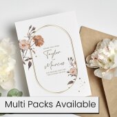 Thank You Cards, Wedding Thank You Cards, Floral Thank You Card - Personalised, Thank you wedding guest cards, Floral wedding cards