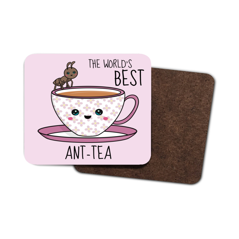 Tea Coaster For An Auntie - White