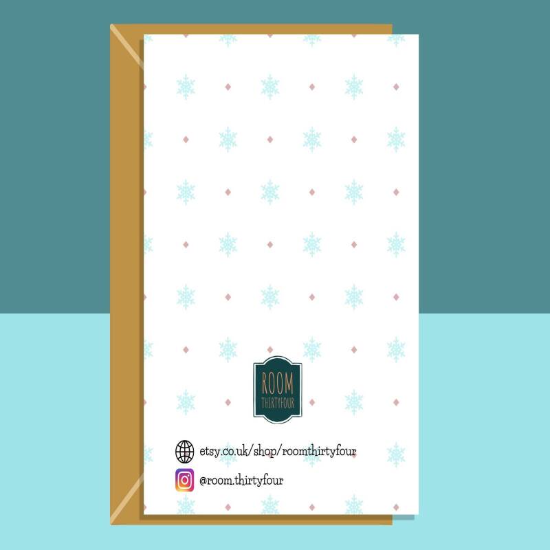 Personalised New Home Christmas Card | Customisable Card for First Christmas in New Home | Christmas House Warming Card