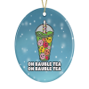 Funny Boba Bubble Tea Christmas Tree Decoration - Default Title