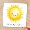 Anniversary Card Or Birthday Card For Boyfriend or Girlfriend You Are My Sunshine Cute Card For Wife Love Card For Husband - Square (6x6) / Blank Message