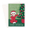 Newborn Baby First Christmas Card - A5 Portrait - 1 Card