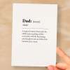 Birthday Card For Dad Fun Dictionary Quote Card For Dad Custom Message Card For Dad Birthday Card For Daddy - Small (4x6) / Blank Message