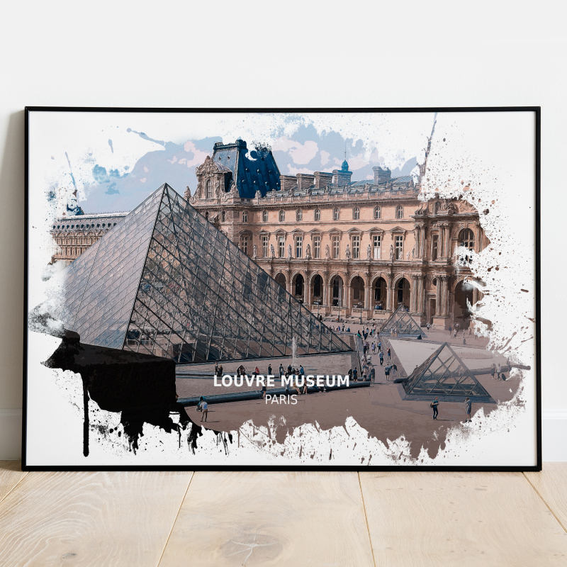 Louvre - Paris - Print - A4 - Standard - Print Only