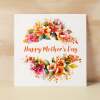 Mother's Day Card For Mum Happy Mother's Day Mothers Day card Mothering Sunday Flower Garland Mother's Day Card For Mom Mommy Mum Mummy - Square (6x6) / Blank Message