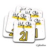 Holy Shit I'm 21, Birthday Coaster, Special 21st Birthday Coaster, 21st Gift. His Birthday - Her Birthday - 21st Special Occasion Gifts. - Single Coaster